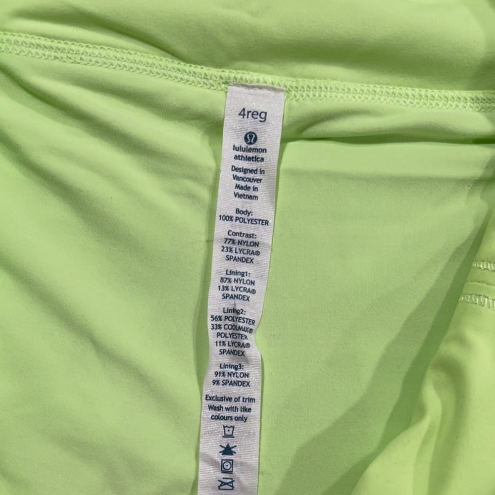 Lululemon Size 4 Reg skorts - Picture 7 of 9